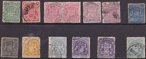 BSAC RHODESIA - NICE ASSORTMENT OF SINGLES TO 2/6 & 3/ & 10/ - ALL FAIR USED!!!!!
