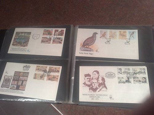 SWA & NAMIBIA-GOOD CONDITION FDC ALBUM WITH 125 PLUS FDC-LOOKS CLEAN LOT