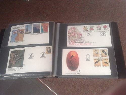 SWA & NAMIBIA-GOOD CONDITION FDC ALBUM WITH 125 PLUS FDC-LOOKS CLEAN LOT