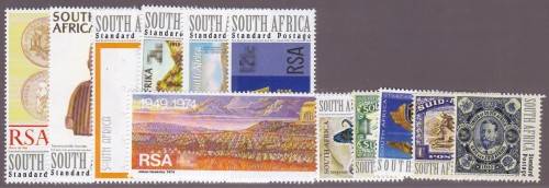 RSA - PRINTING TECHNIQUES, FINE U/M SET OF 12 SINGLES - FACE VALUE=R64.08!!!!!