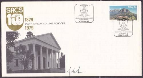 RSA - SACS 150TH ANNI FDC - SIGNED BY THE PRINCIPAL!!!!!