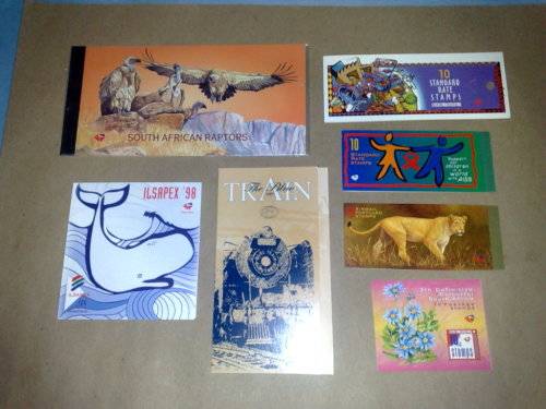 RSA-BOOKLETS 1/2 FACE PRICE BONANZA-ASSORTED FINE UM-BLUE TRAINS,RAPTORS,ISAPEX..-FACE R592.50