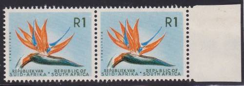 RSA - 1ST DEF ISSUE, R1 VARIETY='BROKEN U', FINE U/M PAIR - CV:R2100!!!!!