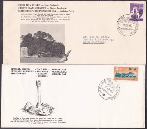 RSA - OLD POST OFFICE TREE, 2 X ILLUSTRATED COVERS - FAIR!!!!!