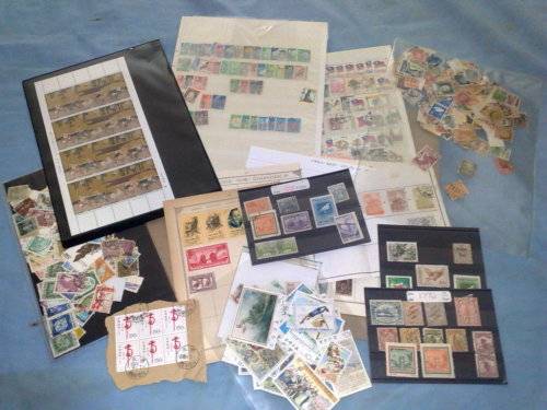 CHINA-ASSORTED ON PAGES,CARDS,LOOSE IN SLEEVES ETC,SOME BETTER SEEN-ALL AS ONE LOT