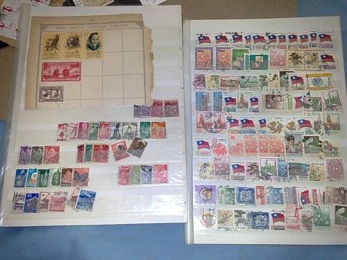 CHINA-ASSORTED ON PAGES,CARDS,LOOSE IN SLEEVES ETC,SOME BETTER SEEN-ALL AS ONE LOT