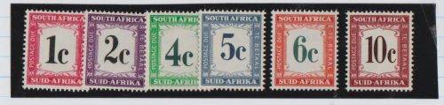 RSA-1961 SET OF POSTAGE DUES TO 10C-SUPERB CLEAN UNMOUNTED MINT-CV R270-SACC 44-49