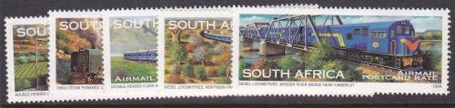 RSA - THE BLUE TRAIN, SET OF 5 SINGLES, FINE U/M - FACE VALUER57!!!!!