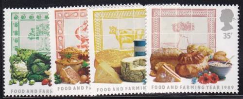 GB - 1989 FOOD & FARMING, SET OF 4 SINGLES - U/M!!!!!
