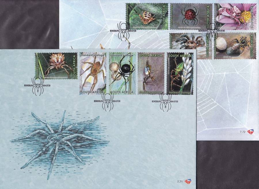 RSA - SPIDERS OF SOUTH AFRICA, FDC SET 7.71 + 7.72 - FINE AS NEW