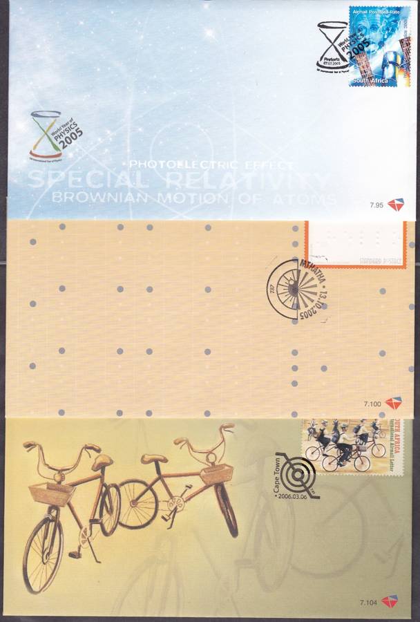 RSA - 3 X VERY NICE ASSORTED FDC'S, FDC 7.95 + 7.100 + 7.104 - ALL FINE AS NEW