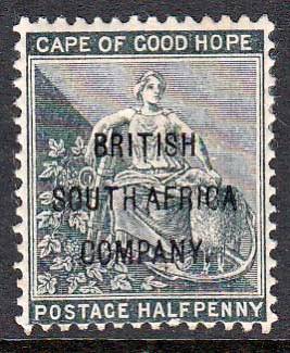 BSAC - 1/2D BLACK WITH ARMS OVERPRINT, FINE M/M - CV:R200!!!!!