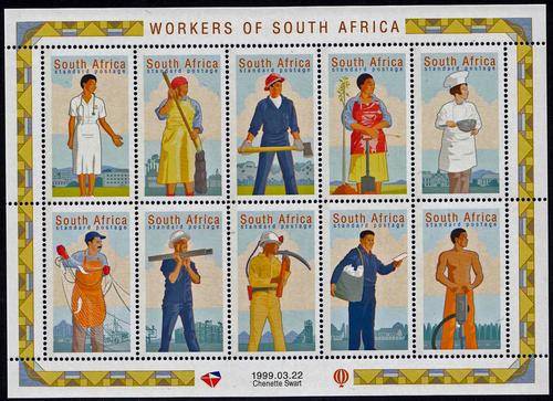 RSA - WORKERS OF SOUTH AFRICA, FULL SHEET - U/M!!!!!