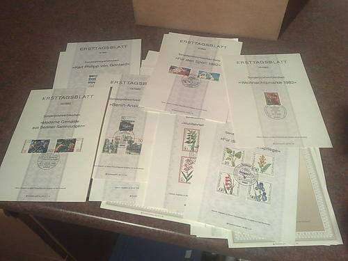GERMANY-BERLIN-80 FIRST DAY SHEETS-ALL AS NEW-HIGH C.V LOT-ESTIMATE R2000 PLUS C/V-