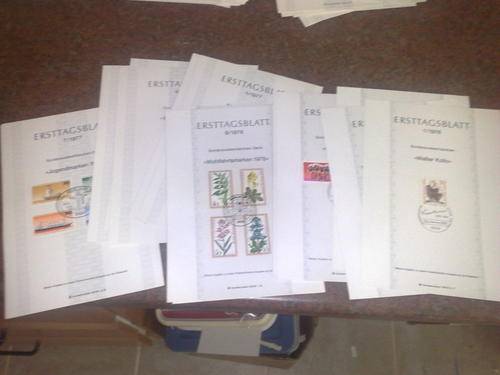 GERMANY BERLIN-FIRST DAY SHEETS-1977 NO.1-15 AND 1978 NO.1 TO 14-ALL AS NEW-29 SHEETS