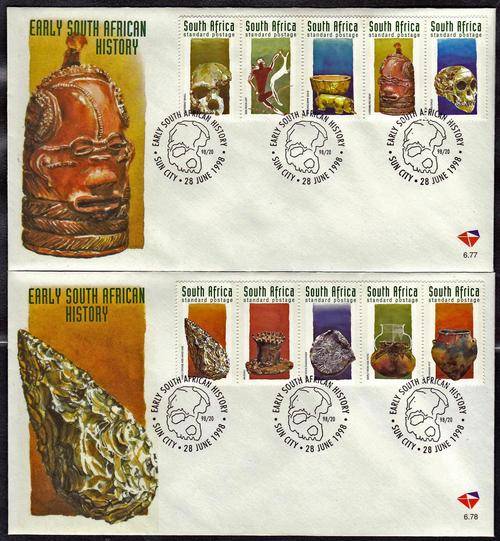 RSA - FDC 6.77 & FDC 6.78, EARLY SOUTH AFRICAN HISTORY - GREAT!!!!!