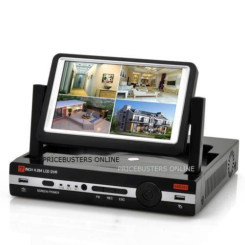 8CH DVR With 10 Inch Screen - H.264, D1 Resolution, HDMI Port