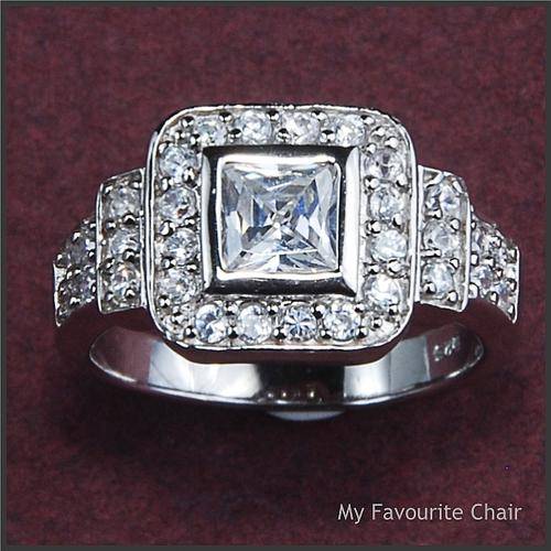 Sterling Silver and Cubic Zirconia Ring