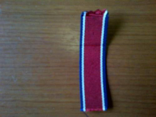Miniature Medal Ribbon John Chard Medal