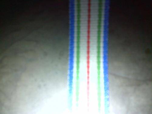 SAPS Silver Medal for Outstanding Service Miniature Ribbon 15cm