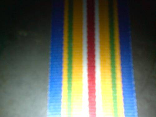 SAPS Gold Medal for Outstanding Service Ribbon 15cm
