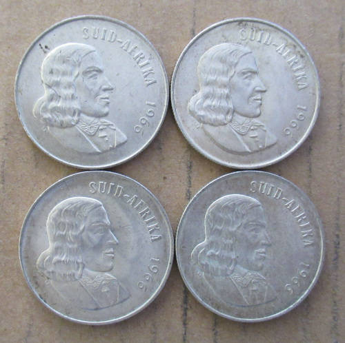 1966 Silver R1 One rand x 4