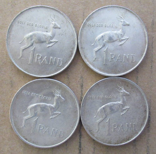 1966 Silver R1 One rand x 4