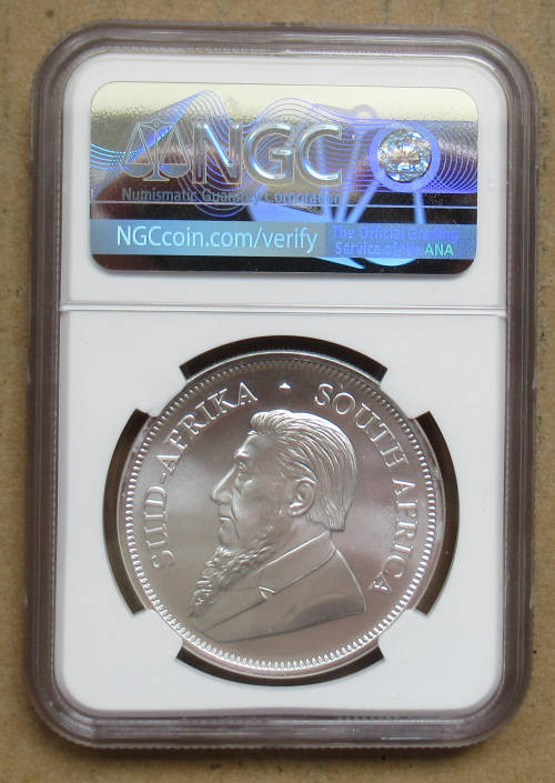 2021 Silver Krugerrand NGC graded MS70 Perfect coin