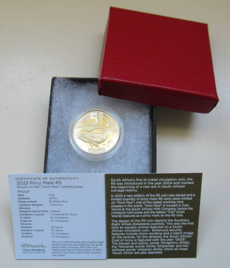 Oom Paul R5 2023CW. Last year of issue