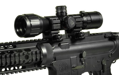Leapers Inc. UTG 3-9X32 1" BugBuster Scope, AO, RGB Mil-dot, QD Rings