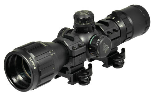 Leapers Inc. UTG 3-9X32 1" BugBuster Scope, AO, RGB Mil-dot, QD Rings