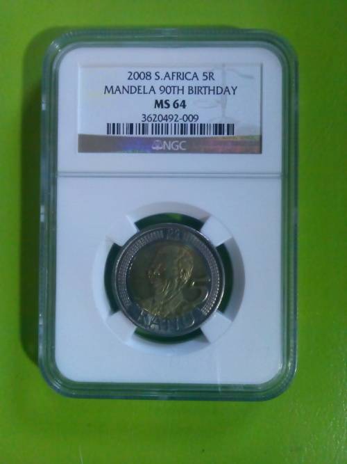 2008 mandela's birthday NGC ms64