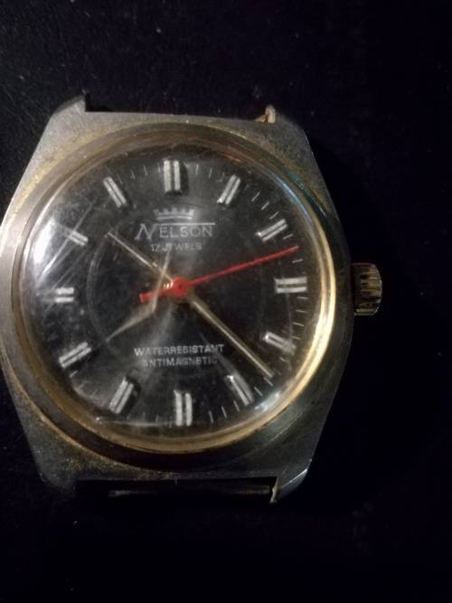 NELSON men's watch 17 jewels antimagnetic,no strap,still runs