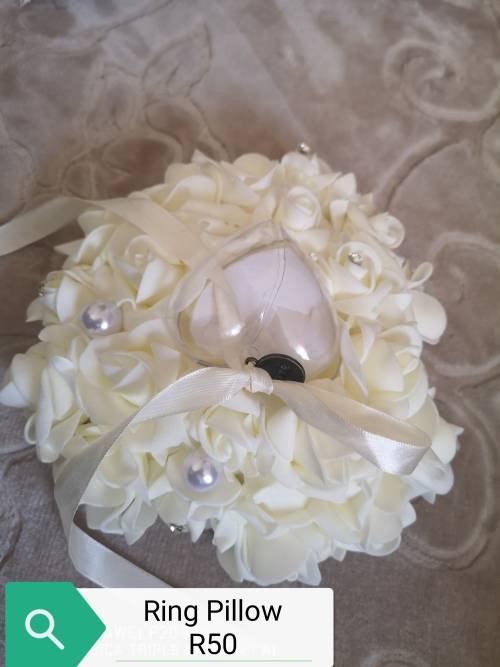 Bridal Ring pillow and bouquet combo
