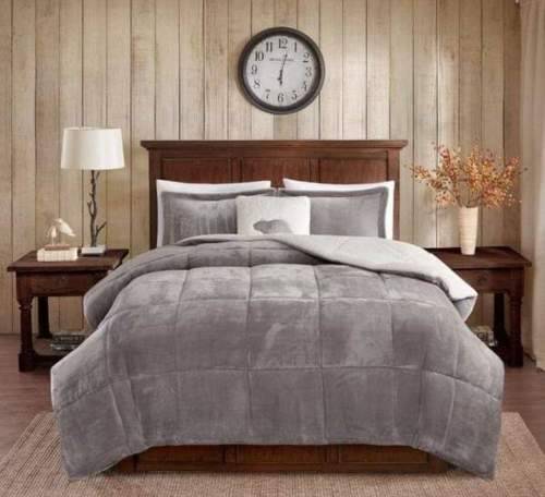 Fleece Comforter Grey
