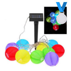 10 LED Solar Lantern String Garden Lights