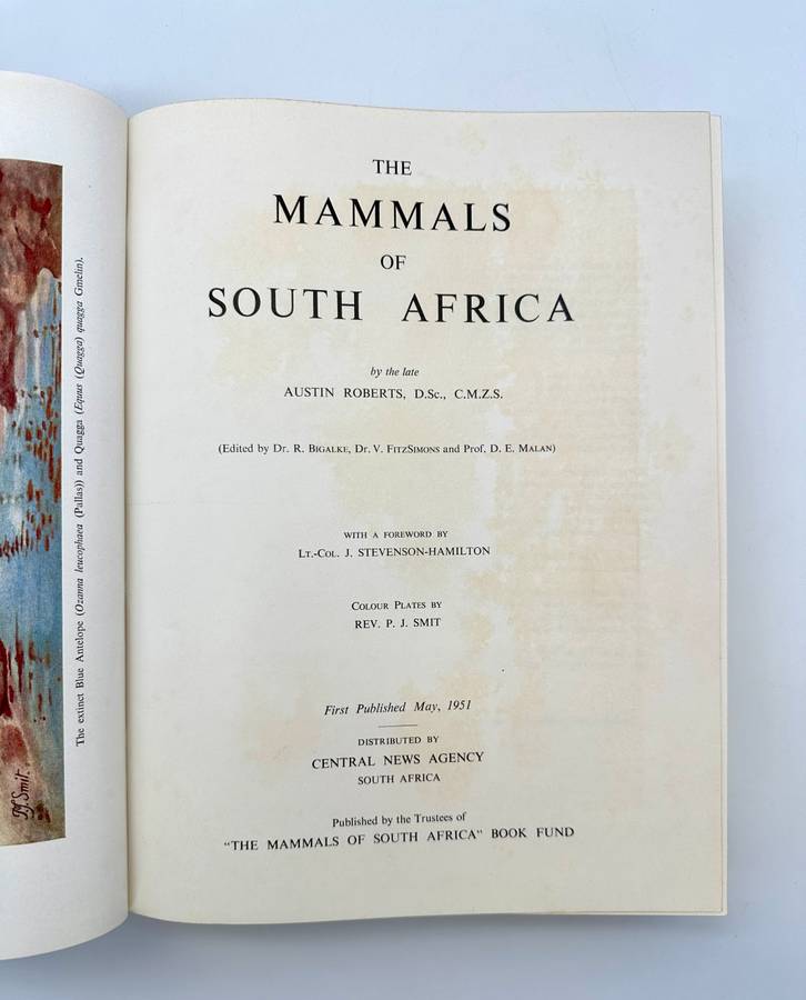 The Mammals of South Africa by Austin Roberts (Deluxe Edition)
