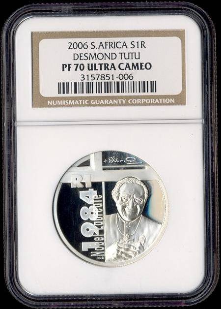 !!! PROOF 70 ULTRA CAMEO DESMOND TUTU !!! CRAZY 1 RAND START !!!