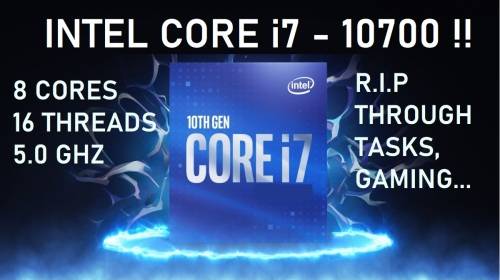 ! NTEL CORE i7-10700 5.0 GHz 8-CORES 16 THREADS!