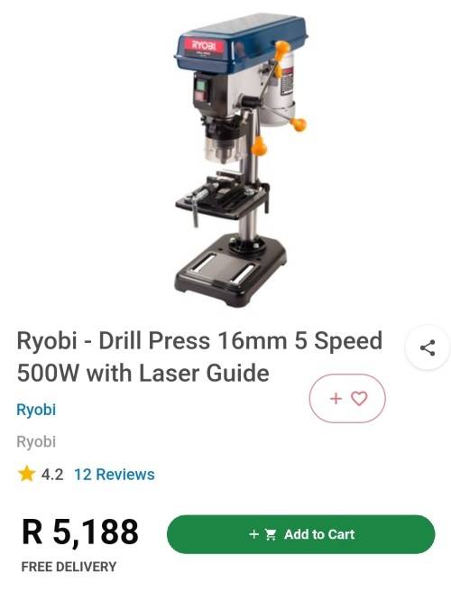 !! VERSATILE RYOBI 500W BENCH DRILL PRESS !! !!
