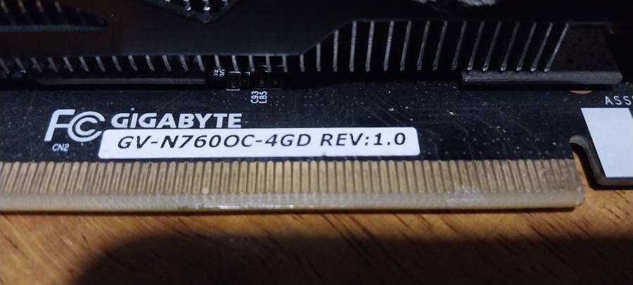 !! GIGABYTE GV-N760 4GB OVERCLOCK EDITION GPU GRAPHICS CARD - PARTS OR REPAIR !!
