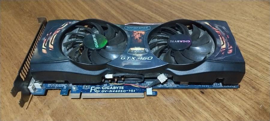 !! GIGABYTE GV-N460 1GB OVERCLOCK EDITION GPU - PARTS OR REPAIR !!