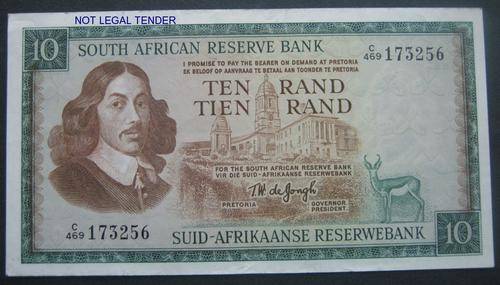 ### R10 NOTE - TW DE JONGH - GOOD CONDITION  ###