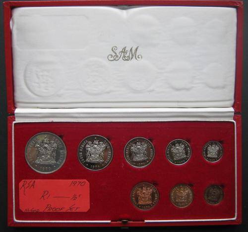 ###1970 - SA LONG PROOF SET IN ORIGINAL SAM BOX - NO GOLD - HERNS VALUE R400 ###