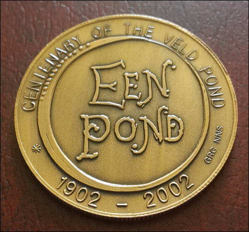 *** THE CENTENARY OF THE VELD POND MEDALLION - BRONZE ***