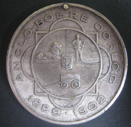 *** RARE*** 1899 TO 1902 - ANGLO BOER WAR MEDAL - DAMAGED - AWARDED TO BURGER AJS NEL ***