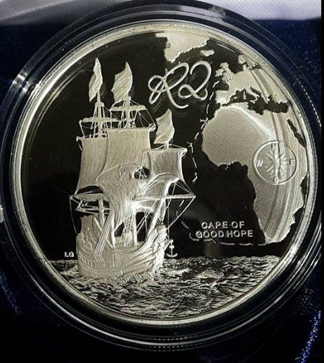 *** 2009 - SA PROOF STERLING SILVER R2 (CROWN) - MARITIME HISTORY - AS ISSUED FROM SA MINT ***