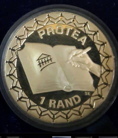 *** 1996 - SA SILVER PROOF R1 PROTEA SERIES - CONSTITUTION - AS PER IMAGES***