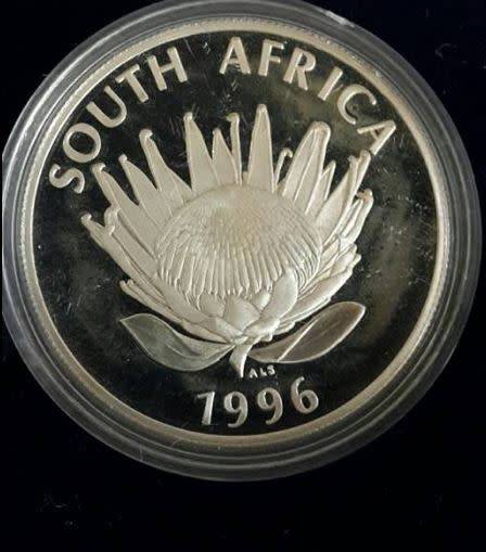 *** 1996 - SA SILVER PROOF R1 PROTEA SERIES - CONSTITUTION - AS PER IMAGES***