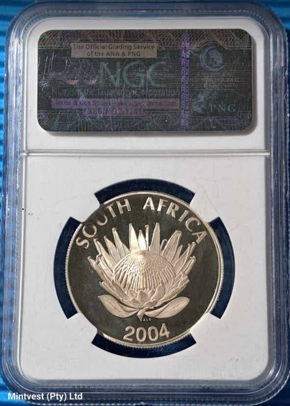 2004 South Africa Silver R1 - Democracy - NGC PF68 Ultra Cameo